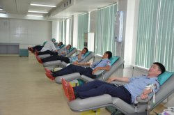 В Караганде полицейских назвали самыми активными донорами крови (ФОТО)